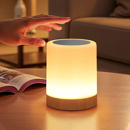 Lampe de chevet sans fil portable à luminosités multicolores
