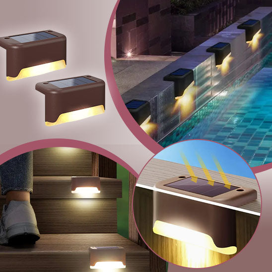 Lampes solaires de terrasse à LED étanches