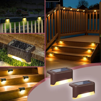 Lampes solaires de terrasse à LED étanches