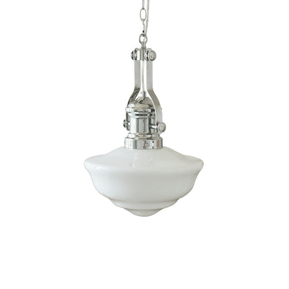 Suspension Lavagna Schoolhouse – Lampe Pendante en Verre et Métal, Design Moderne