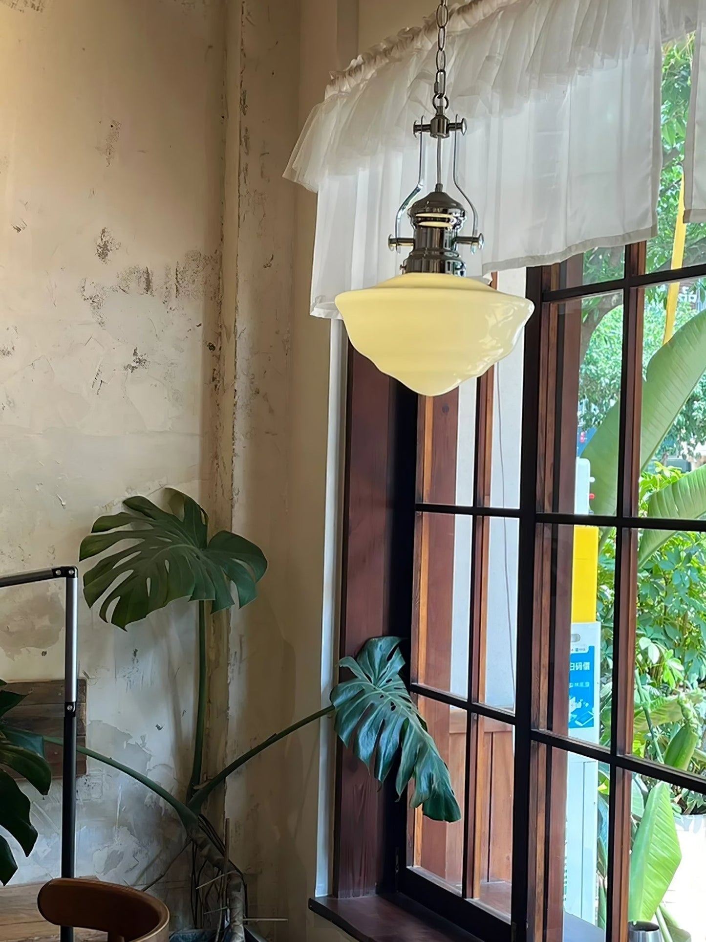 Suspension Lavagna Schoolhouse – Lampe Pendante en Verre et Métal, Design Moderne