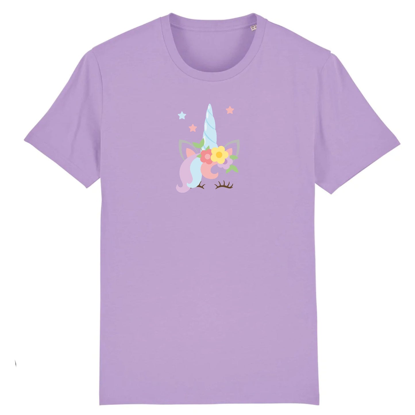 T shirt Unisex Licorne avec fleurs
