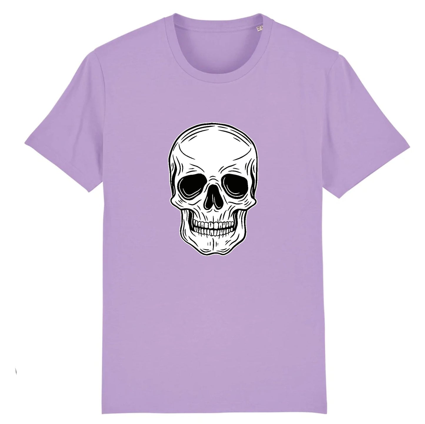 T shirt Unisex Tête de Mort Blanche