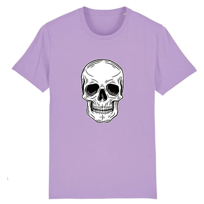 T shirt Unisex Tête de Mort Blanche