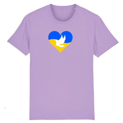 T shirt Unisex Ukraine Coeur Colombe