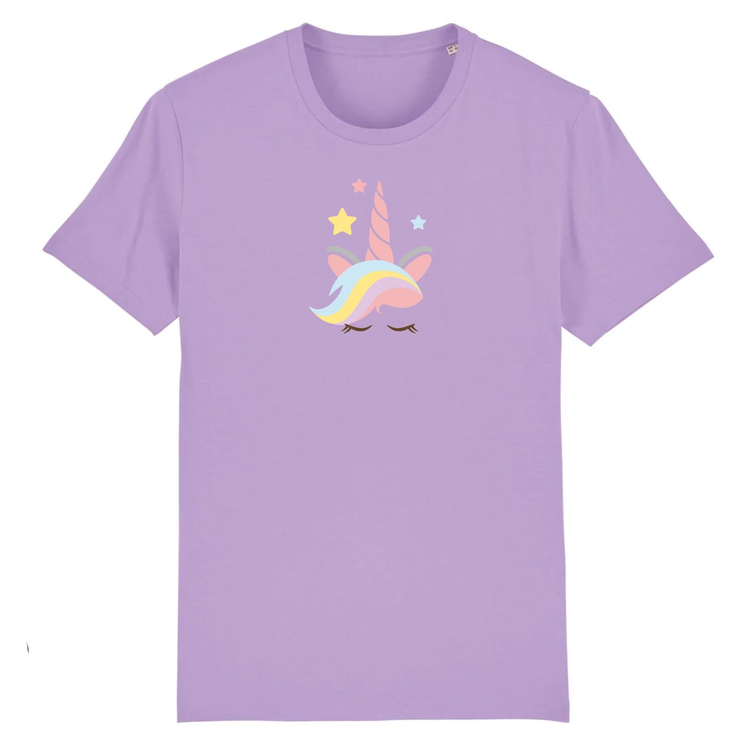 T shirt Unisex Licorne avec corne rose