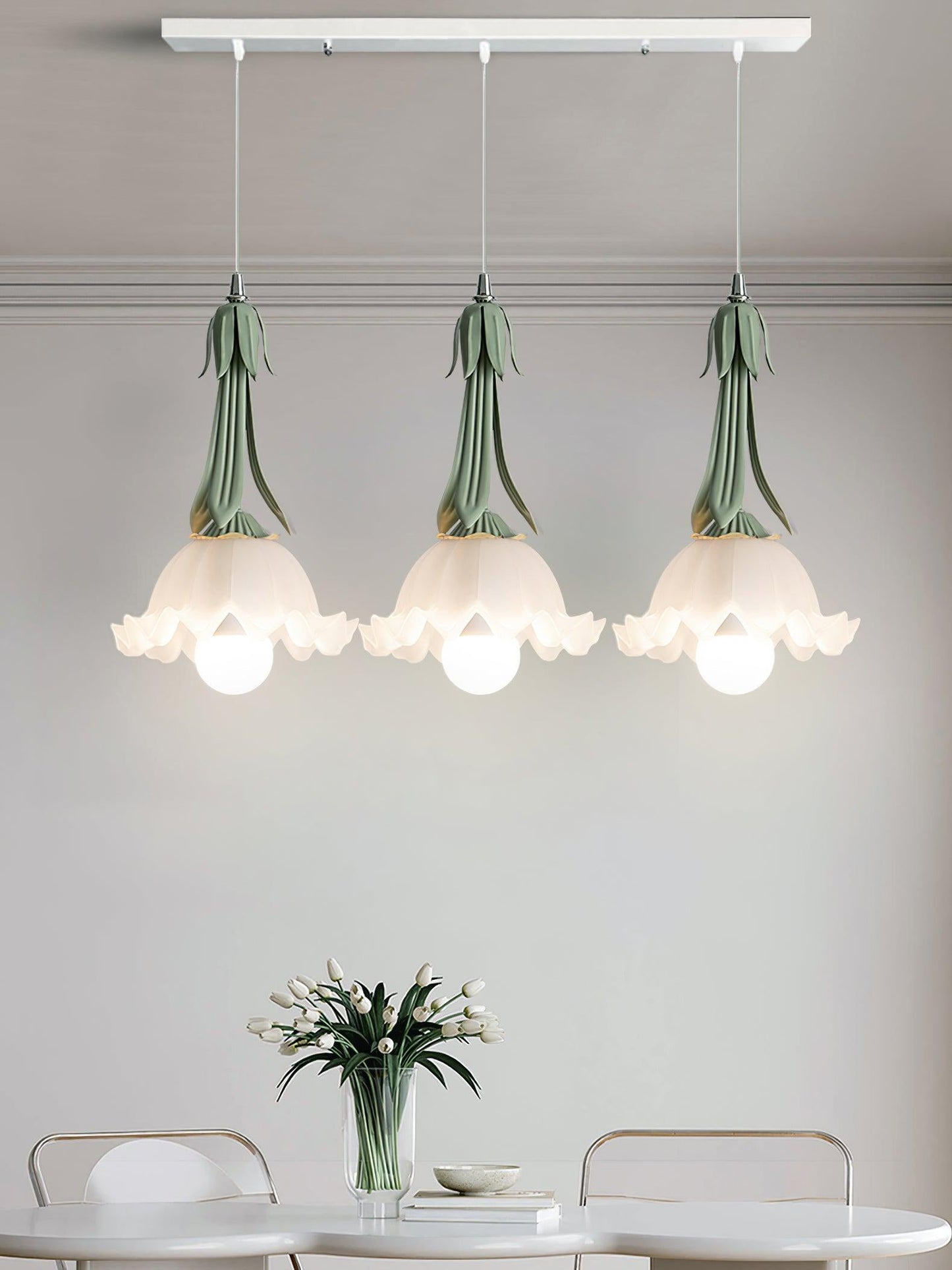 Suspension Maiglöckchen - Design Floral Élégant, Lueur Douce, LED, E27