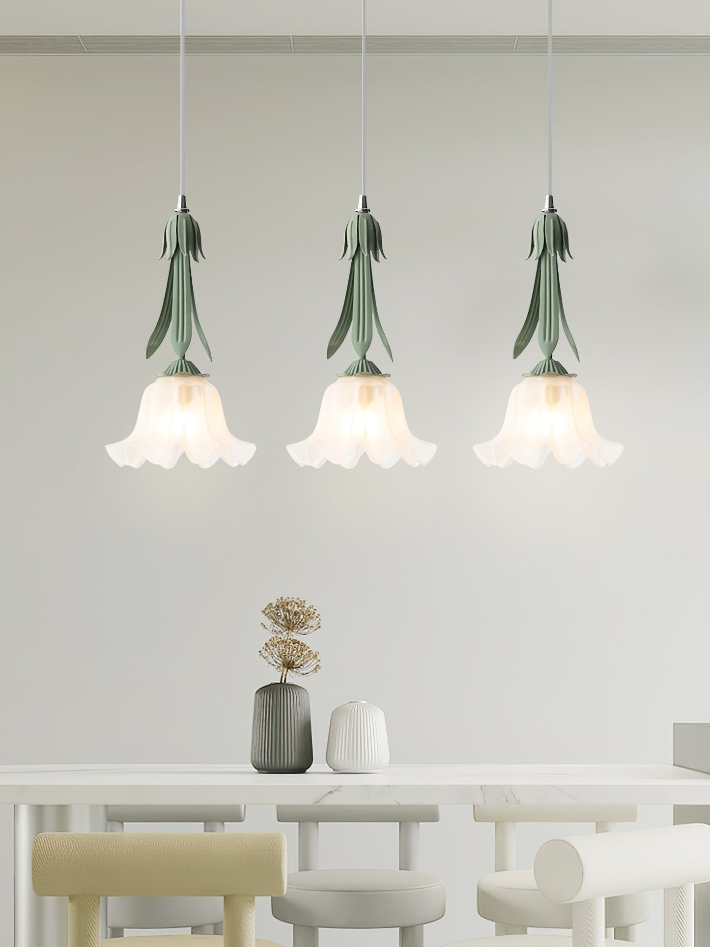 Suspension Maiglöckchen - Design Floral Élégant, Lueur Douce, LED, E27