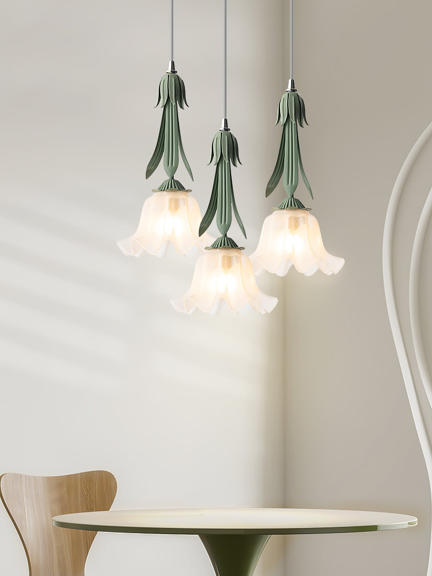 Suspension Maiglöckchen - Design Floral Élégant, Lueur Douce, LED, E27