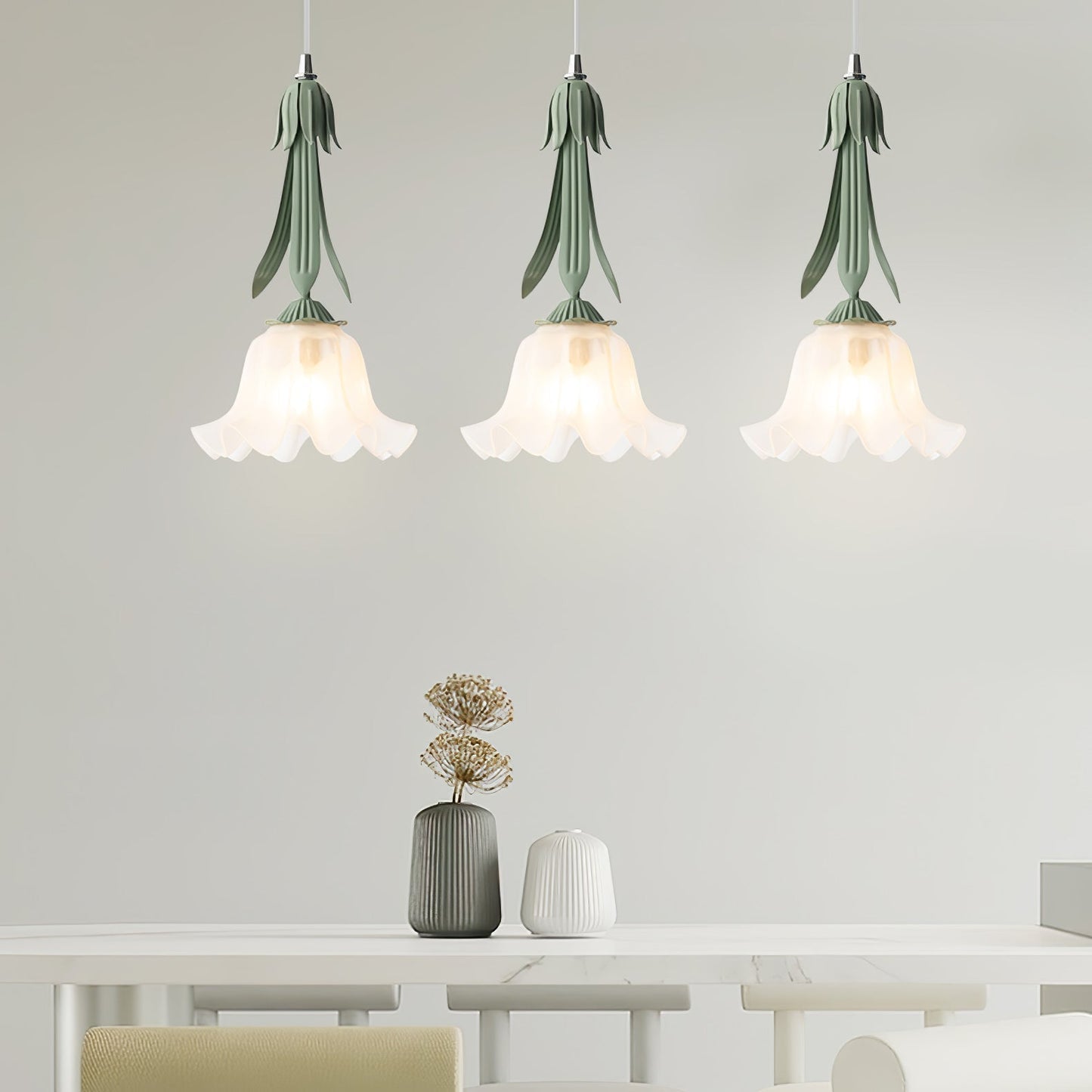 Suspension Maiglöckchen - Design Floral Élégant, Lueur Douce, LED, E27