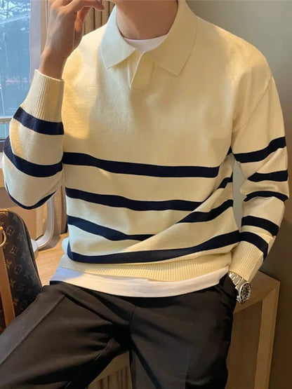 Long sleeve polo-Old Money