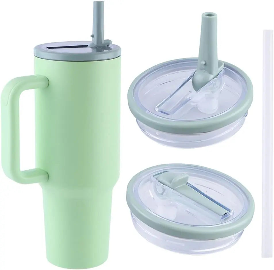 Lot 2 couvercles de remplacement avec paille pour Stanley cup et Hydro Jug 40 oz