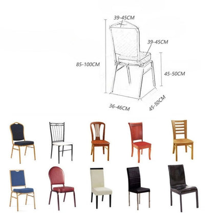Lot de Cinquante Housses Chaise Blanches en Polyester