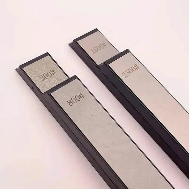 Lots 4 Pierre à aiguiser diamantée pour couteaux de cuisine 300# 800# 1600# 2500#