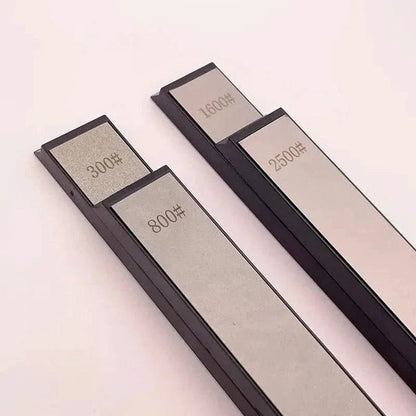 Lots 4 Pierre à aiguiser diamantée pour couteaux de cuisine 300# 800# 1600# 2500#