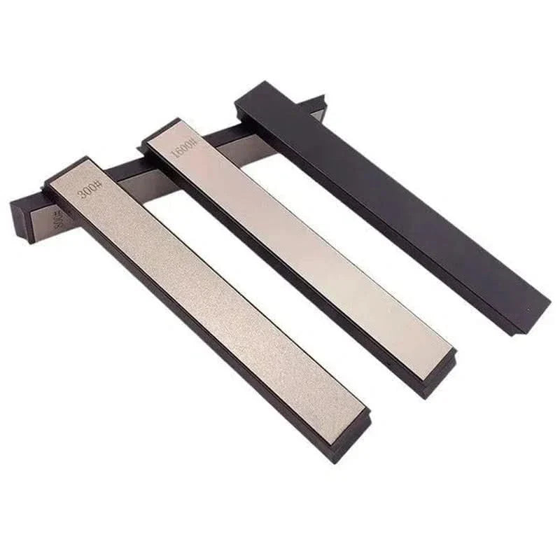 Lots 4 Pierre à aiguiser diamantée pour couteaux de cuisine 300# 800# 1600# 2500#