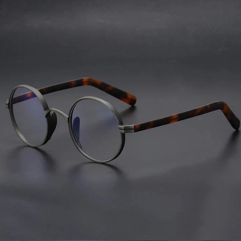 Lunette ronde vintage homme