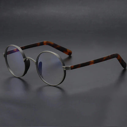 Lunette ronde vintage homme