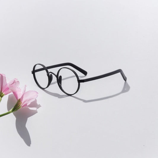Lunette ronde vintage homme