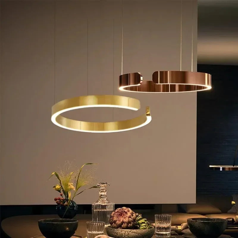 Lustre LED Circulaire Suspendu