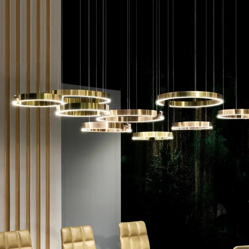 Lustre LED Circulaire Suspendu