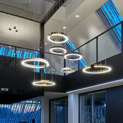 Lustre LED Circulaire Suspendu