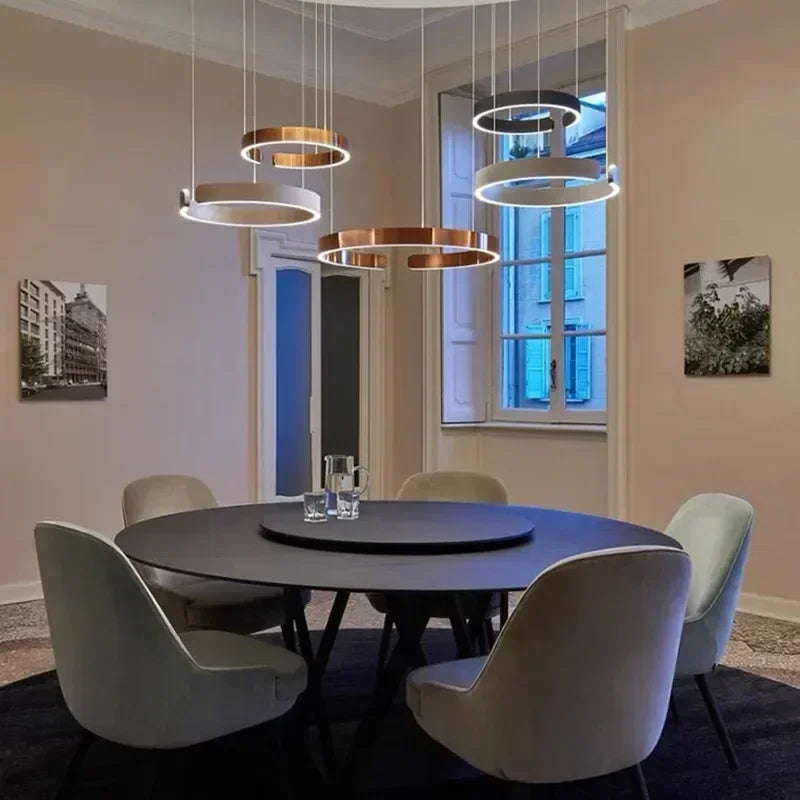 Lustre LED Circulaire Suspendu