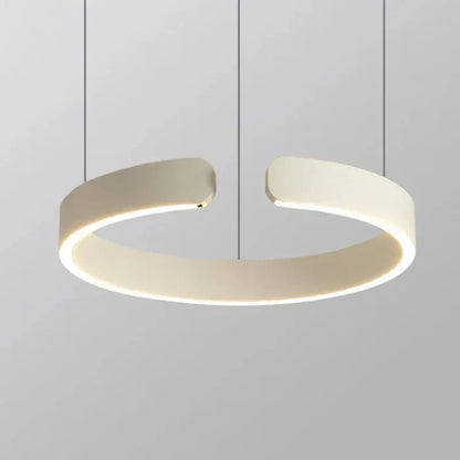 Lustre LED Circulaire Suspendu variant blanc