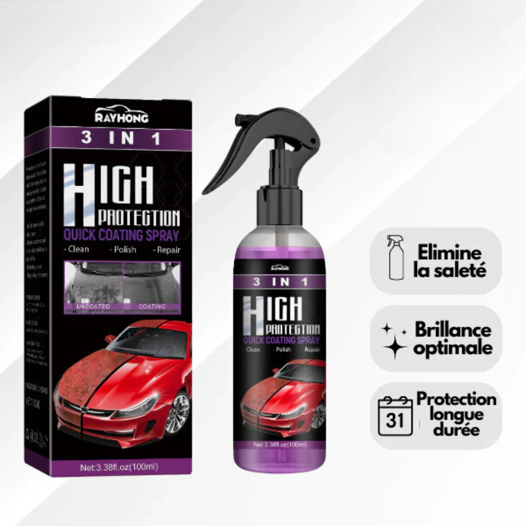 Rayhong Spray - Spray Voiture Brillance Longue Durée 3-en-1