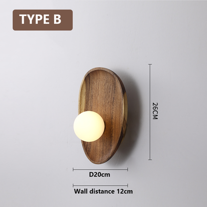 Applique Murale en Bois Naturel – Design Moderne et Chaleur Organique
