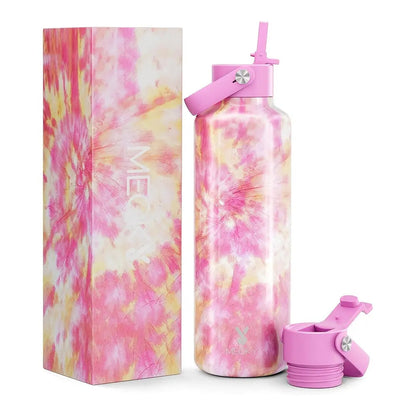 MEOKY Gourde d'Eau Thermique 24oz (Tulipe rose)