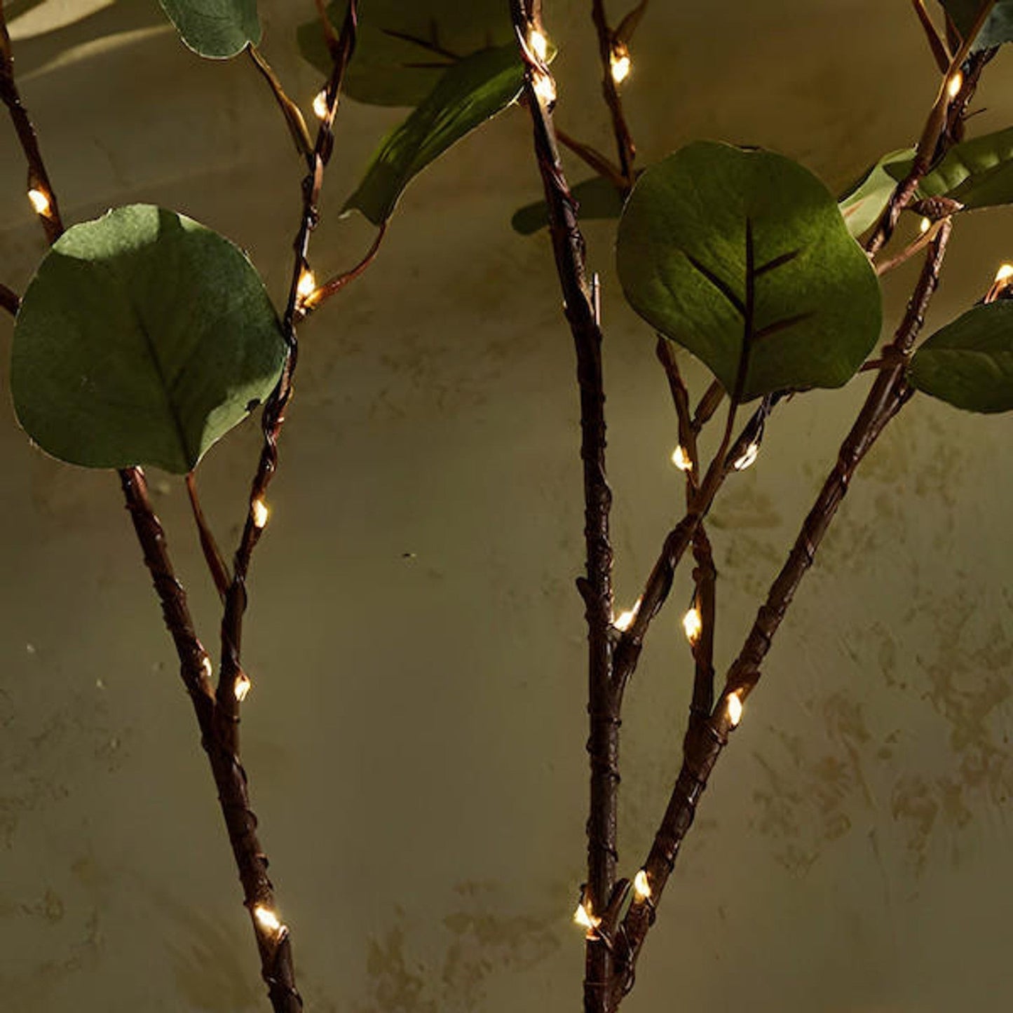 Lumière de fée Rameau d'olivier LED - Décoration Lumineuse Naturelle pour Maison