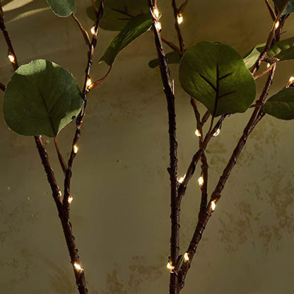 Lumière de fée Rameau d'olivier LED - Décoration Lumineuse Naturelle pour Maison