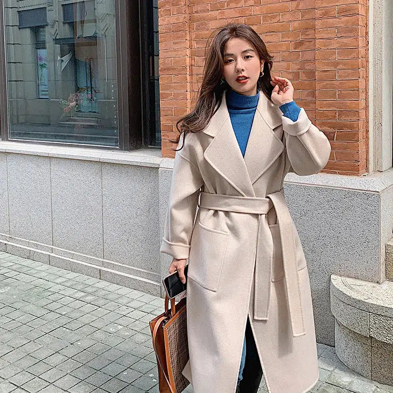 Manteau long classe femme-Old Money