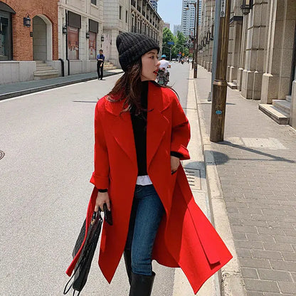 Manteau long classe femme-Old Money