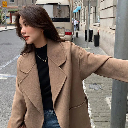 Manteau long classe femme