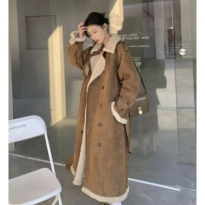Manteau long daim-Old Money