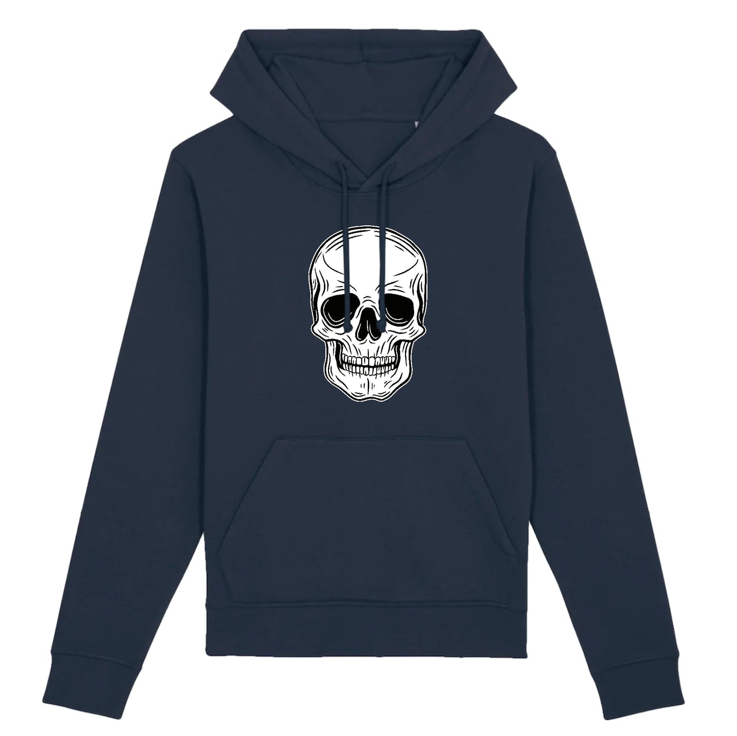 Sweat à capuche Tête de Mort Blanche