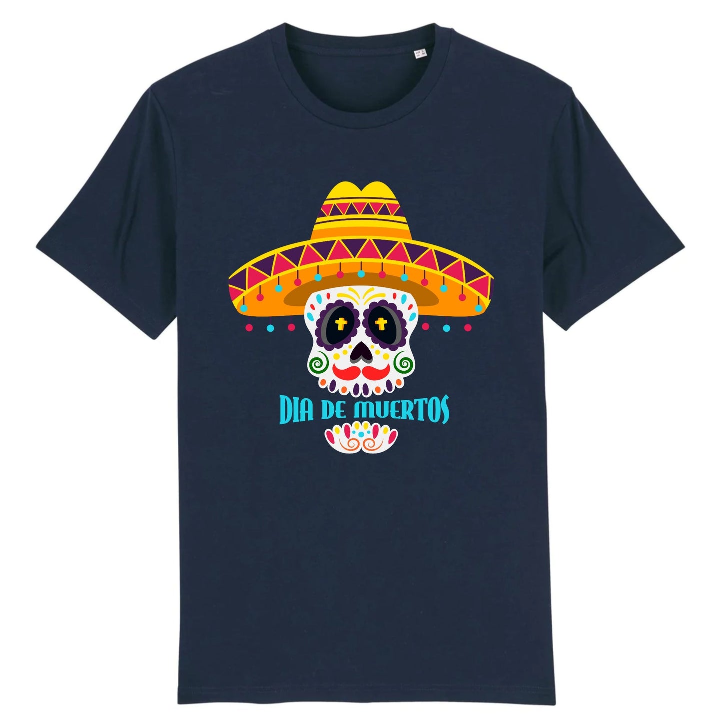 T shirt tete de mort mexicaine dia de muertos