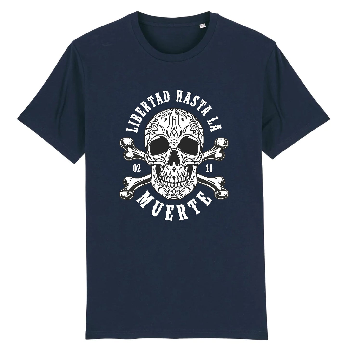 T shirt tete de mort mexicaine libertad