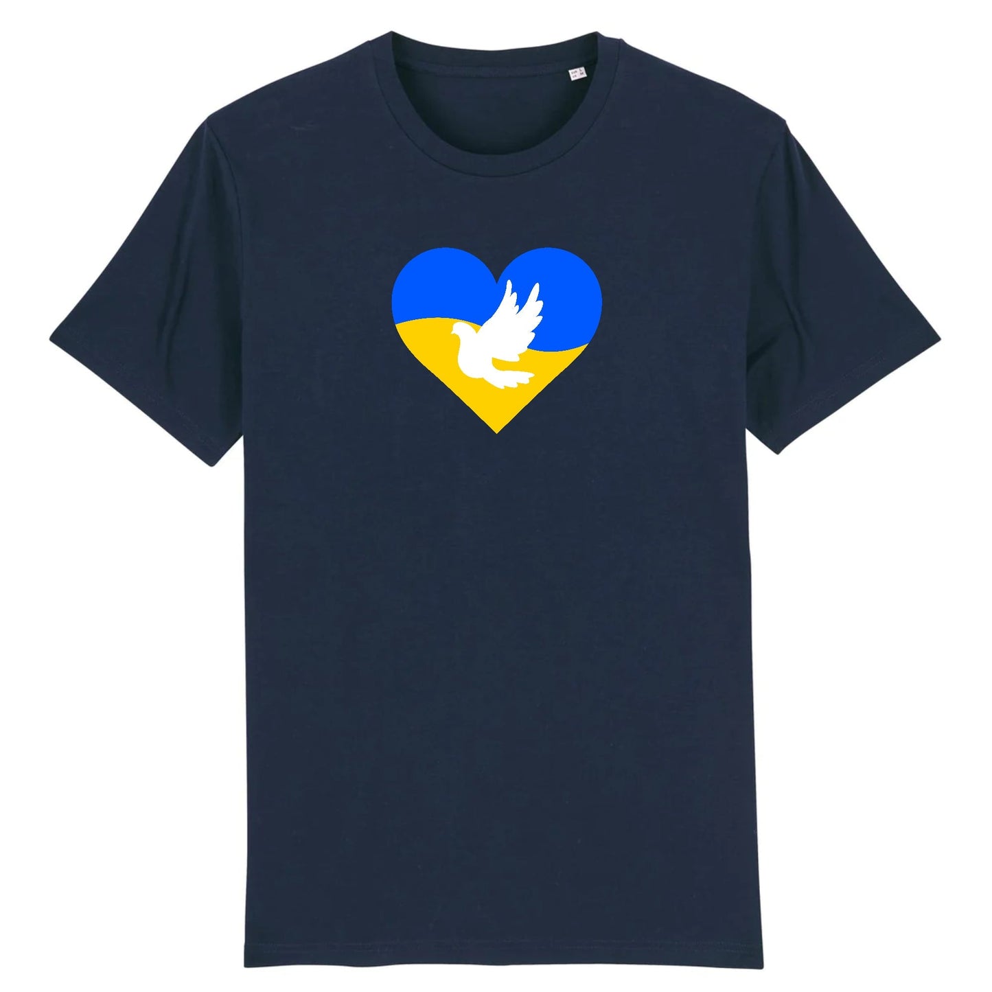 T shirt Ukraine Coeur Colombe