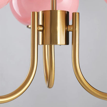 Lustre Macaron Design – L'Élégance Florale Suspendue