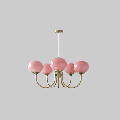 Lustre Macaron Design – L'Élégance Florale Suspendue