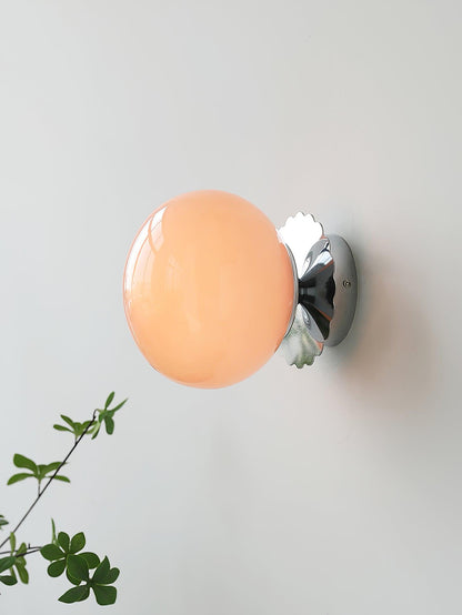Lampe Moderne en Métal et Verre Rose - Éclairage LED avec Base E27