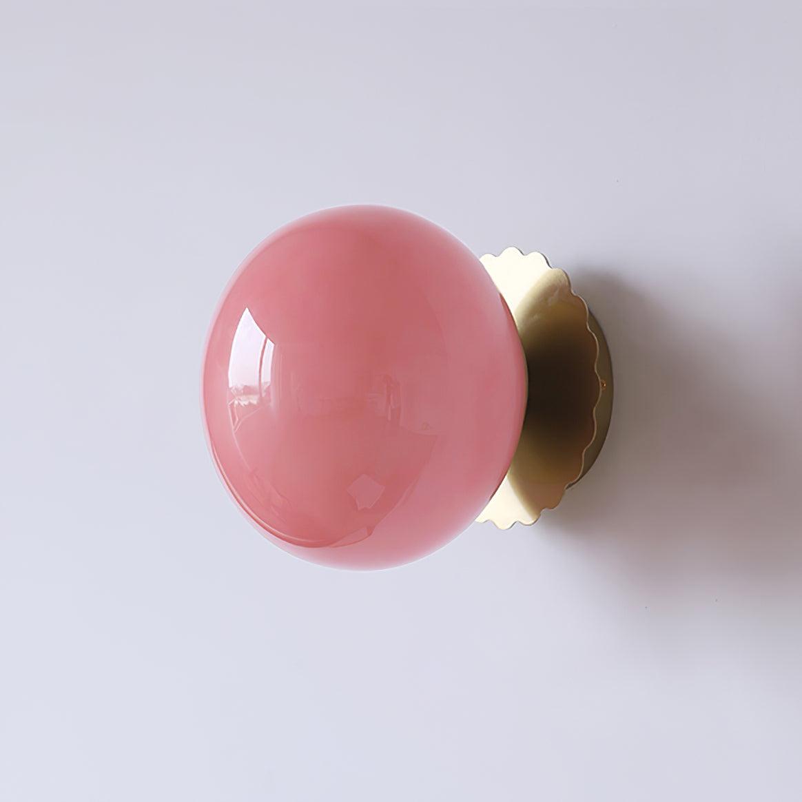 Lampe Moderne en Métal et Verre Rose - Éclairage LED avec Base E27
