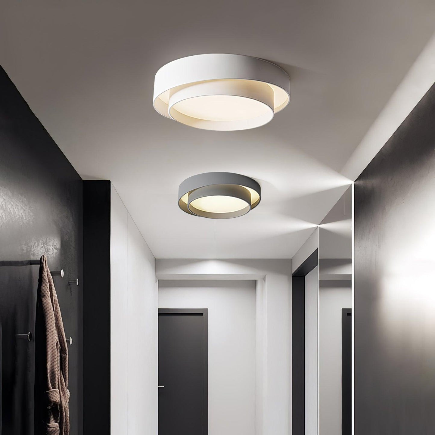Plafonnier Moderne à LED - Design Cylindrique Élégant et Intégré
