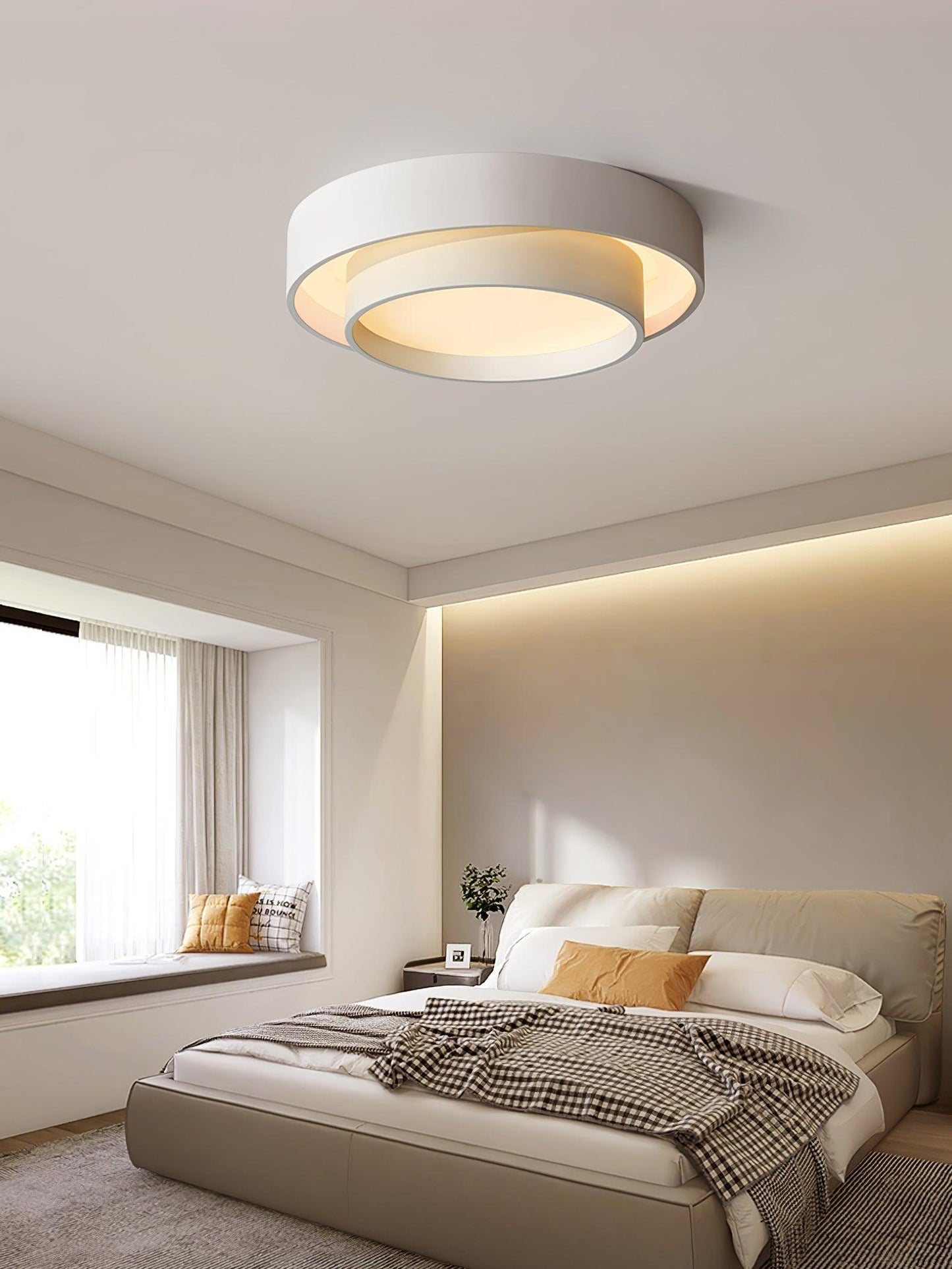 Plafonnier Moderne à LED - Design Cylindrique Élégant et Intégré