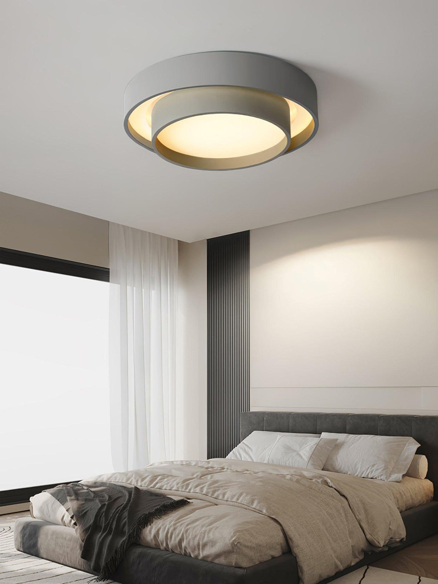 Plafonnier Moderne à LED - Design Cylindrique Élégant et Intégré