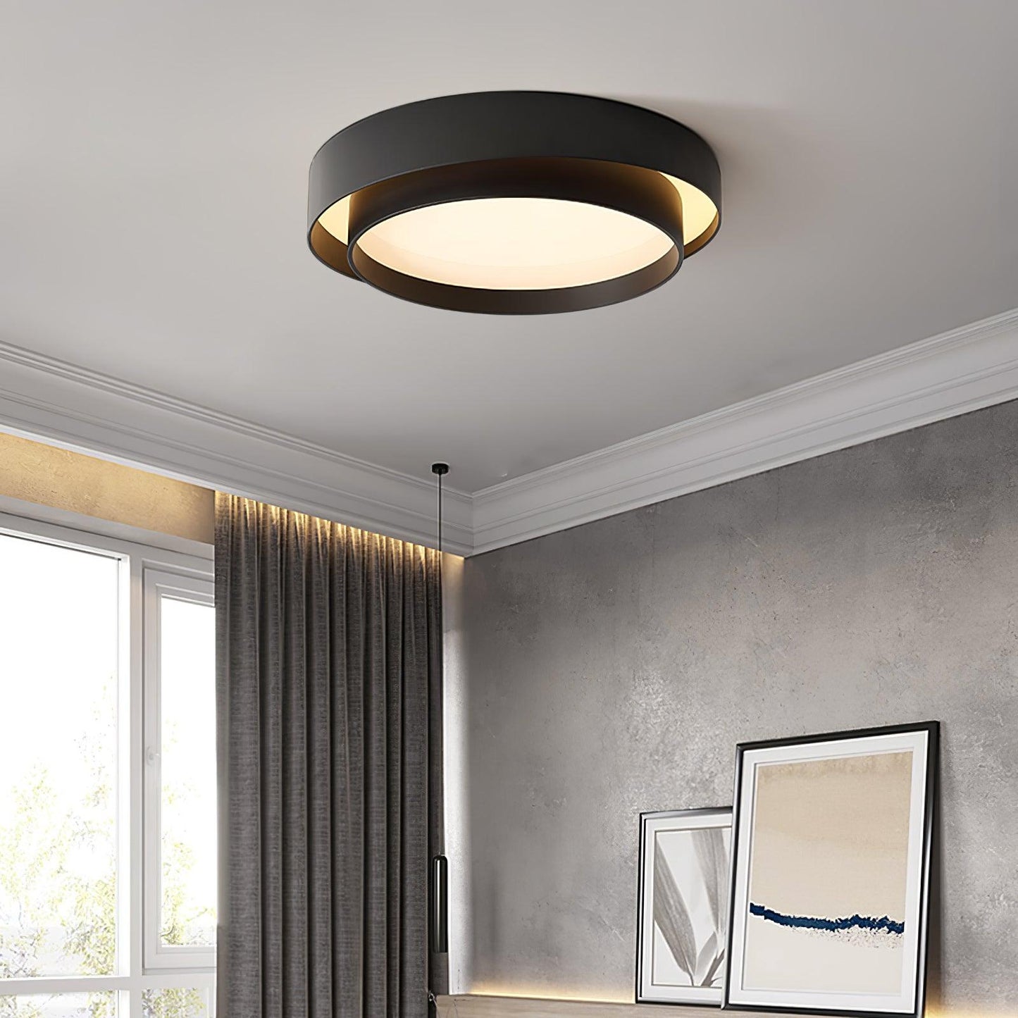 Plafonnier Moderne à LED - Design Cylindrique Élégant et Intégré