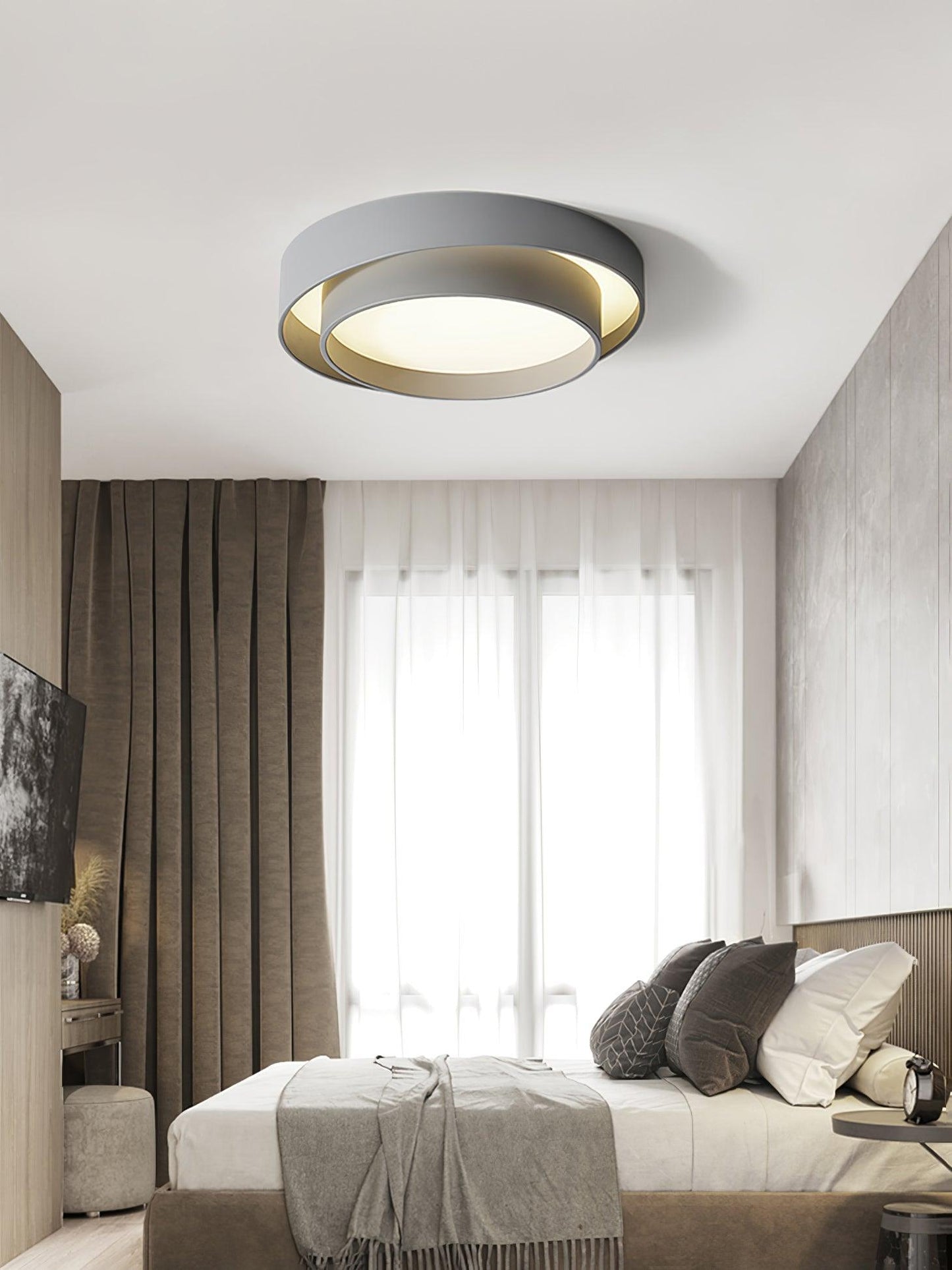 Plafonnier Moderne à LED - Design Cylindrique Élégant et Intégré